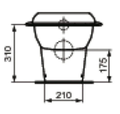 Ideal Standard Contour 21 abattant met handgreep - blanc - pour cuvette enfants
