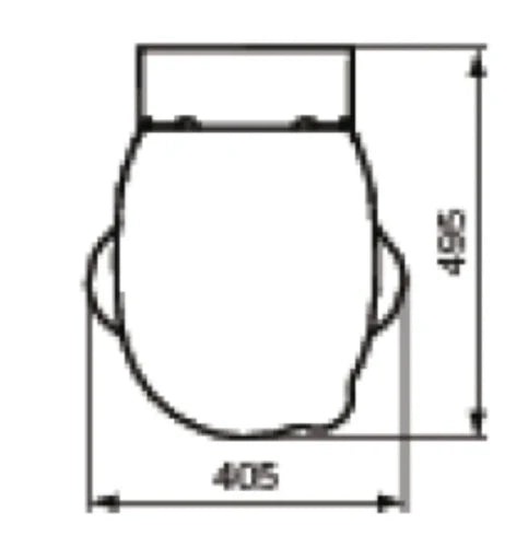 Ideal Standard Contour 21 abattant met handgreep - blanc - pour cuvette enfants