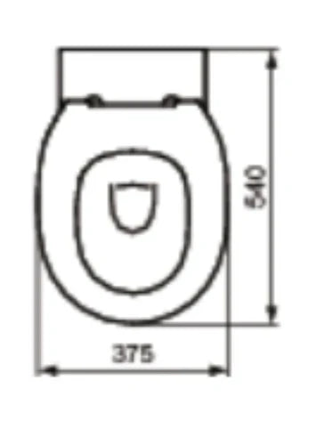 Ideal Standard Contour 21 abattant sans couvercle - blanc - pour cuvette enfants