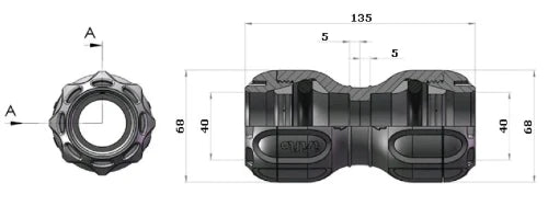 Eupen Sprint GAS manchon FF 40 x 40 mm