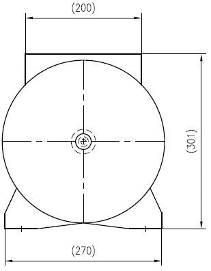 Reflex HW 25 vase à membrane horizontal 25 l - bleu