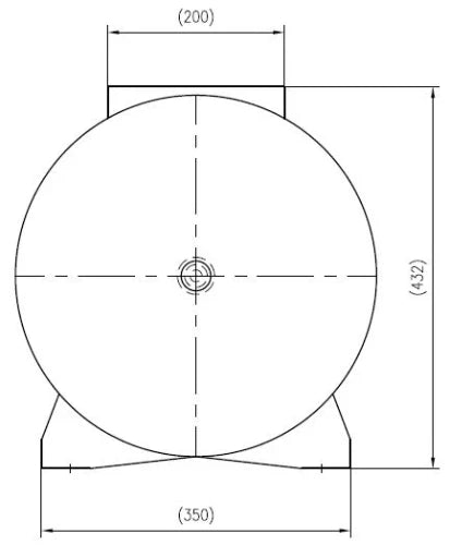 Reflex HW 50 vase à membrane horizontal 50 l - bleu