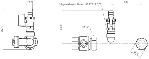 Reflex kit AG, groupe de raccordement 4/4"