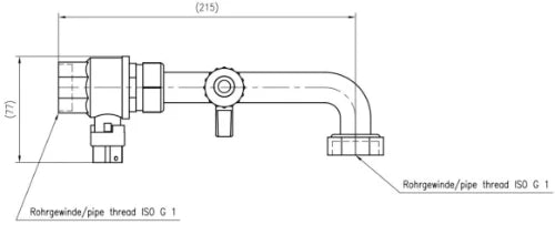 Reflex kit AG, groupe de raccordement 4/4"