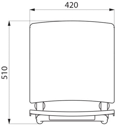 DELABIE afneembaar douchezitje geepoxeerd 590x420x510 mm wit
