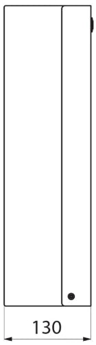 DELABIE afvalbak met klep 16 liter gepolijst 130x275x450 mm gepolijst