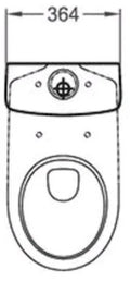Geberit Renova réservoir de chasse - blanc KeraTect - raccordement latéral - avec rinçage à 2 volumes