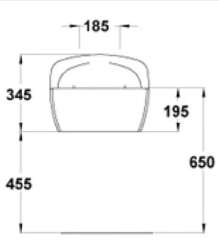 Ideal Standard Douro grille pour seau 450 mm - inox - fixations vers l'extérieur