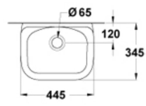 Ideal Standard Douro grille pour seau 450 mm - inox - fixations vers l'extérieur
