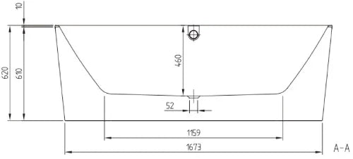 Villeroy & Boch Oberon 2.0 bad back-to-wall quaryl 1800 x 800 mm - blanc - avec pieds