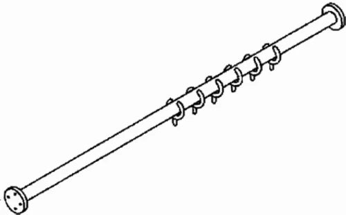 Hewi 801 rideau de douche longeur adjustable 100cm blanc