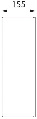 POUBELLE MURALE DELABIE 155 - 355 o 460 ! polie miroir rvs 304 mural sans couvercle