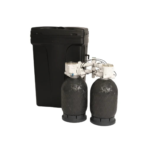 Delta Magnus duplex adoucisseur d'eau avec bypass - d'eau avec bac à sel 75 l
