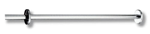 BARRE DE DOUCHE 100 - CM 2 CM inox brillant fixations invisibles - a raccourcir
