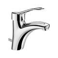 MELANGEUR DE LAVABO MONO-COMMANDE DELABIE chromé . manette ajouree+vidage automatique