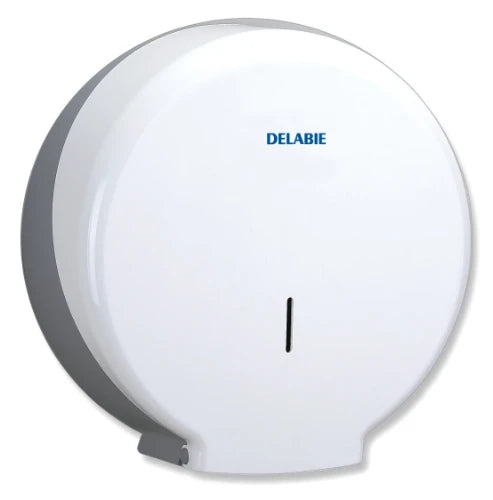 DISTRIBUTEUR PAPIER DELABIE 1 310 - 120 o 320 ! blanc abs . distributeur de papier wc avec serrure