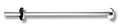BARRE DE DOUCHE RIDEAU 200 - CM 20,2 MM rvs poli inox Peut être raccourcie Droit, éléments de fixation cachées