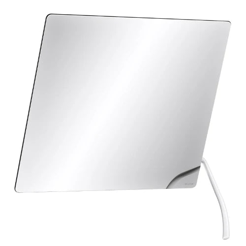MIROIR KANTEL DELABIE 600 - 500 o blanc avec longue poignée ergonomique en nylon brillant