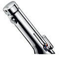 MELANGEUR DE LAVABO DELABIE TEMPOSOFT 2 3/8 chromé temporise a/flexibels s/robinet d'arret,deb.3l/min