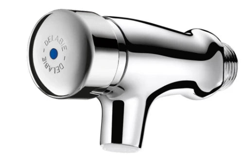 Delabie Tempostop robinet lavabo 1/2 M montage mural,temporisé,bec fixe,avec mousseur