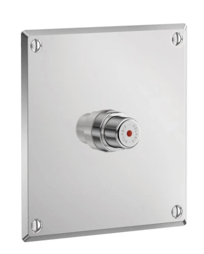 Delabie Tempostop robinet douche 1/2 F temporise - a encastrer - plaque inox