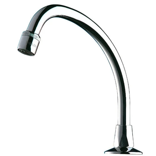 DELABIE wastafeluitloopbek beweegb 1/2"M - L20xH25 chroom