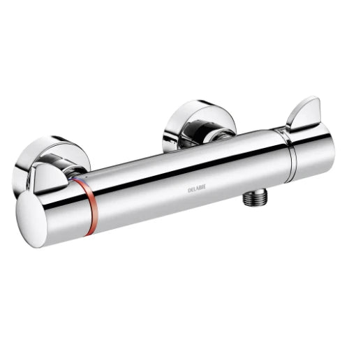 DELABIE Securitherm 2-gr. douchetherm onderuitg stand S-kopp M1/2" chroom