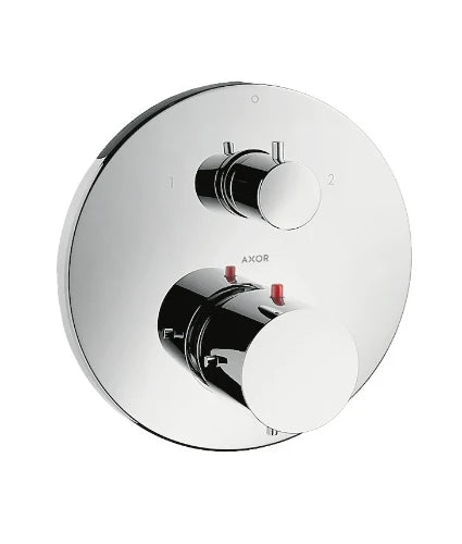 Axor Starck set de finition chromé pour thermostat encastré avec robinet d’arrêt/inverseur