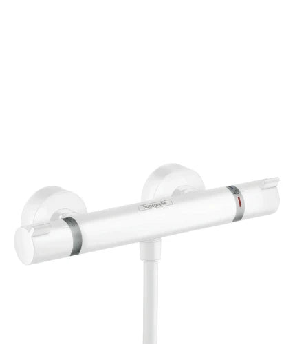 Hansgrohe Ecostat Comfort rob. thermost. douche apparent blanc mat