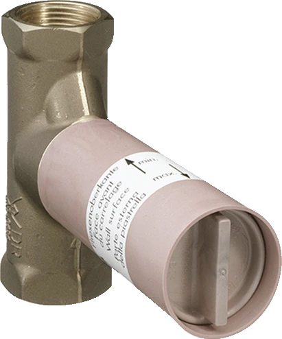 Hansgrohe robinet d'arrêt encastré 1/2 débit 40l/min, avec joint en céramique