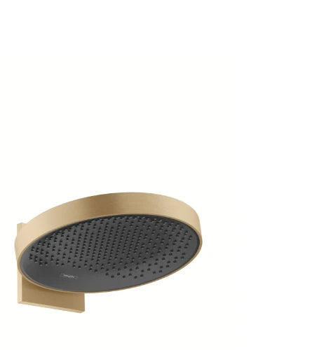 Hansgrohe douche de tête 360 MM Powderrain bronze brossé 1 jet écosmart avec bras de douche