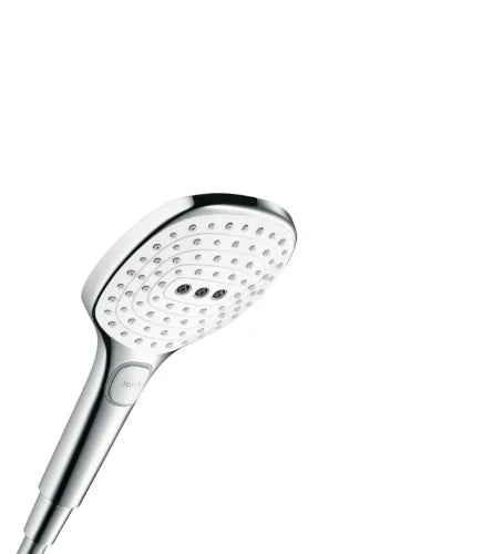 Hansgrohe Select E douchette 120 MM 3 jets blanc/chromé avec bouton Select