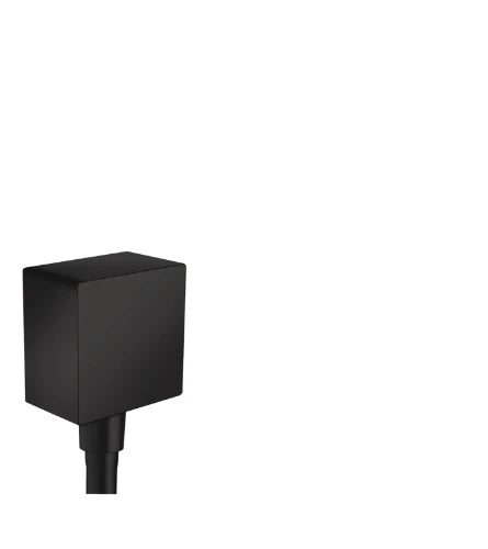Hansgrohe FixFit Square coude de raccordement mural 1/2 - noir mat