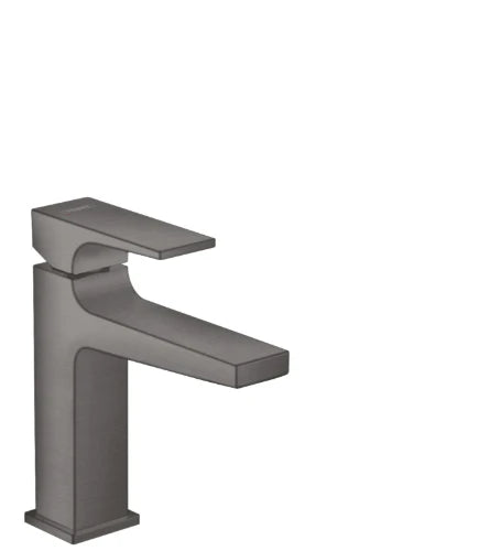 Hansgrohe Metropole mitigeur lavabo comfort Z110 noir chromé brossé sailli 135 mm, PushOpen vidage