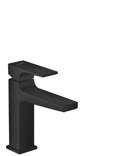 Hansgrohe Metropole mitigeur lavabo comfort Z110 noir mat sailli 135 mm, PushOpen vidage