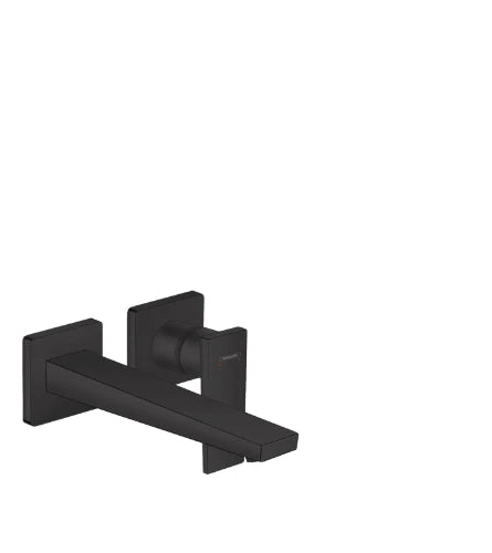 Hansgrohe Metropole set de finition noir mat lavabomuurmitigeur - bec 22,5CM