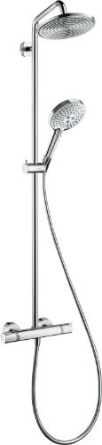 Hansgrohe Select S 240 colonne de douche chromé Ecosmart thermost,douche de tête 24cm,douchette Select 3jet