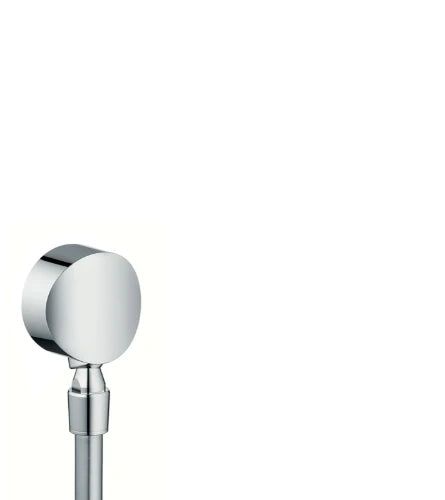 Hansgrohe FixFit S coude de raccordement mural 1/2 - chromé - avec articulation sphérique et clapet anti-retour