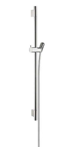 Hansgrohe Unica S Puro barre de douche 22 MM 650 MM chromé barre de douche, flexible de douche, pièce coulissante
