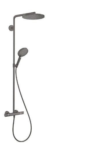 Hansgrohe Raindance Select S 240 1jet Showerpipe robinet thermostatique set de douche Powderrain - noir chromé brossé
