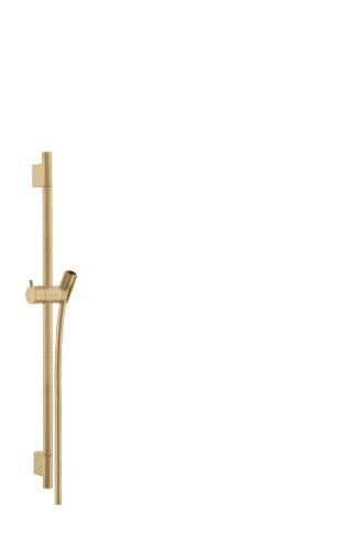 Hansgrohe Unica S Puro barre de douche 22 MM 650 MM bronze brossé barre de douche, flexible de douche, pièce coulissante
