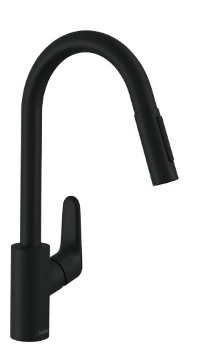 Hansgrohe Focus mitigeur cuisine Comfortzone 240 noir mat pivotable 150 degrés