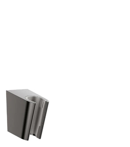 Hansgrohe Porter S support douchette pour flexibles de douche avec écrou conique noir brossé chromé