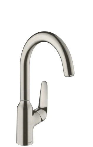 Hansgrohe M421 mitigeur cuisine - stainless steel optic - comforzone 220