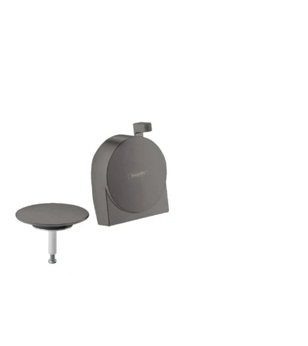 Hansgrohe Exafill S set de finition pour vidage baignoire - noir brossé