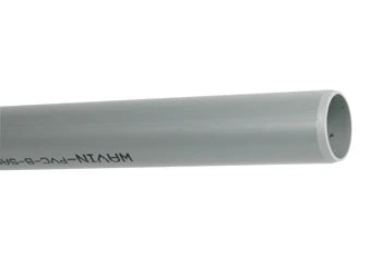 Wavin PVC tuyau BENOR 50 x 3,0 mm (longueur 4m) - gris - prix par mètre