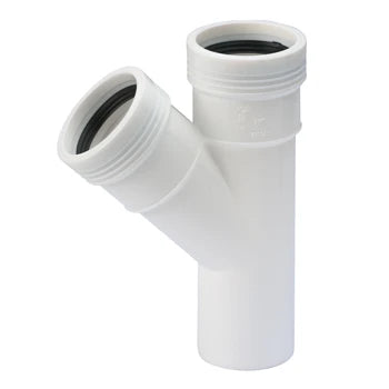 Wavin Wafix PP blanc té 45° MFF 40 x 40 x 40 mm