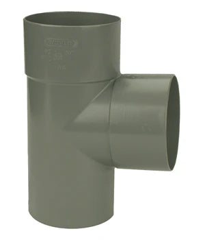 Wavin RWA PVC té 88° MFF 80 x 80 x 80 mm gris