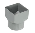 Wavin RWA PVC Reduction carre/ronde 80/80 x 110 mm gris