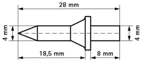 Walraven BIS goujons à chasser pour attaches de sol 28 mm (boite 100 pièces) - prix par pièce